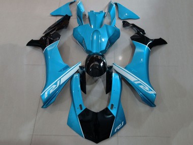 Carénages Moto Yamaha YZF 1000 R1 2015-2019 - Bleu Argent Noir Brillant Vendre