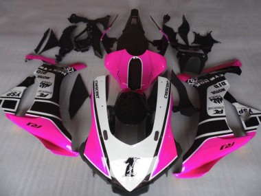 Carénages Moto Yamaha YZF 1000 R1 2015-2019 - Rose Blanc Noir Brillant Motul YSP Vendre