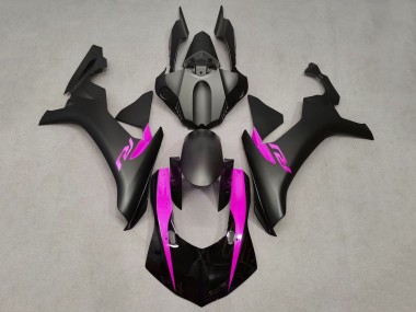 Carénages Moto Yamaha YZF 1000 R1 2015-2019 - Noir Mat Noir Brillant Rose Vendre