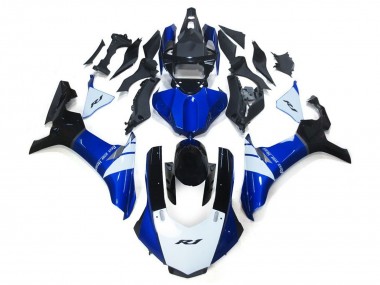 Carénages Moto Yamaha YZF 1000 R1 2015-2019 - Blanc Bleu Noir Vendre