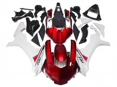 Carénages Moto Yamaha YZF 1000 R1 2015-2019 - Blanc Rouge Noir Vendre