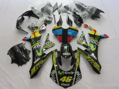 Carénages Moto Yamaha YZF 1000 R1 2015-2019 - Jaune Bleu Rouge Noir Vert Monstre MoviStar Semakin Didepan ENEOS 46 Vendre