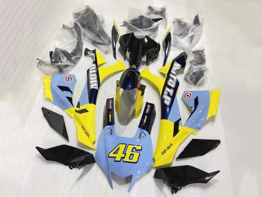 Carénages Moto Yamaha YZF 1000 R1 2020-2025 - Bleu Jaune Noir Brillant Moto T.P 46 Vendre