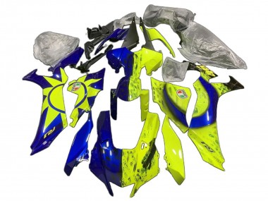 Carénages Moto Yamaha YZF 1000 R1 2020-2025 - Bleu Jaune Soleil et Lune Vendre