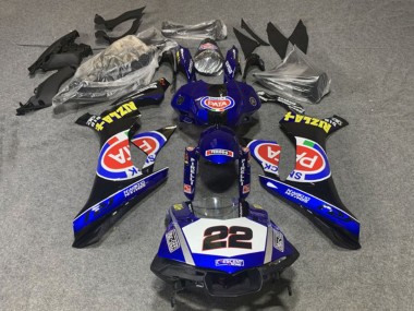 Carénages Moto Yamaha YZF 1000 R1 2020-2025 - Bleu Blanc Noir Rouge Pata Vendre