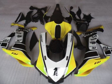 Carénages Moto Yamaha YZF 1000 R1 2020-2025 - Jaune Blanc Noir Brillant Motul YSP Vendre
