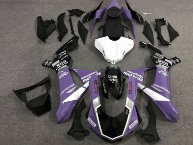 Carénages Moto Yamaha YZF 1000 R1 2020-2025 - Violet Blanc Noir Brillant Sam Vendre