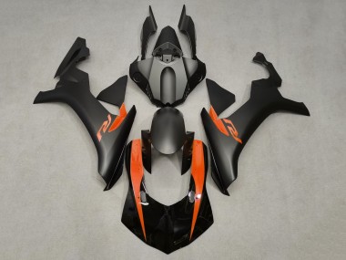 Carénages Moto Yamaha YZF 1000 R1 2020-2025 - Noir Brillant Noir Mat Orange Vendre