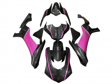 Carénages Moto Yamaha YZF 1000 R1 2020-2025 - Fausse Fibre de Carbone Rose Vendre