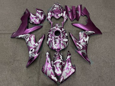 Carénages Moto Yamaha YZF 1000 R1 2004-2006 - Violet Clair Blanc Gris Camouflage Vendre
