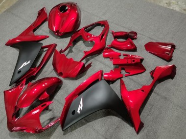 Carénages Moto Yamaha YZF 1000 R1 2004-2006 - Rouge Noir Mat Vendre