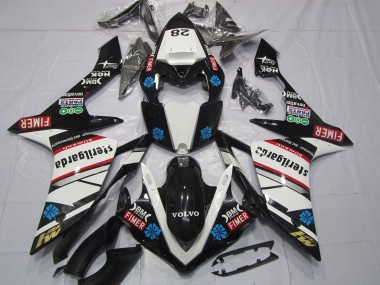 Carénages Moto Yamaha YZF 1000 R1 2007-2008 - Noir Brillant Blanc Rouge Bleu Volvo Sterilgarda Fimer Vendre