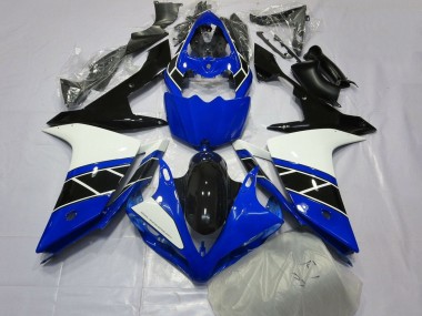 Kits Carénage Moto ABS Yamaha YZF 1000 R1 2007-2008 - Bleu Blanc Noir Vendre