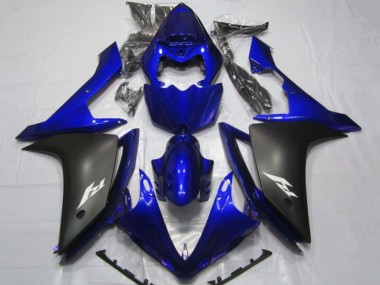 Carénages Moto Yamaha YZF 1000 R1 2007-2008 - Bleu Noir Mat Vendre