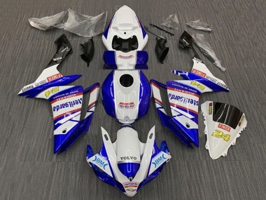 Carénages Moto Yamaha YZF 1000 R1 2007-2008 - Blanc Bleu Rouge Volvo Fimer Sterilgarda Vendre
