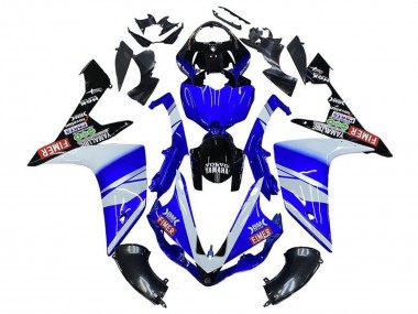 Carénages Moto Yamaha YZF 1000 R1 2007-2008 - Bleu Blanc Noir Volvo Fimer Yamalube Vendre