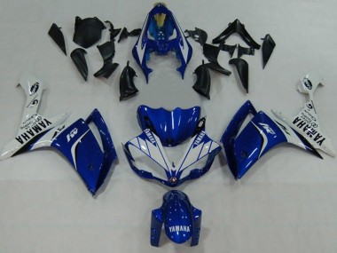 Carénages Moto Yamaha YZF 1000 R1 2007-2008 - Bleu Blanc Noir M1 Vendre
