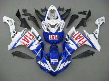 Carénages Moto Yamaha YZF 1000 R1 2007-2008 - Blanc Bleu Rouge Fiat Vendre