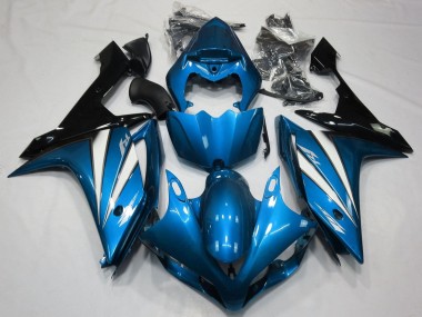 Carénages Moto Yamaha YZF 1000 R1 2007-2008 - Bleu Blanc Noir Vendre