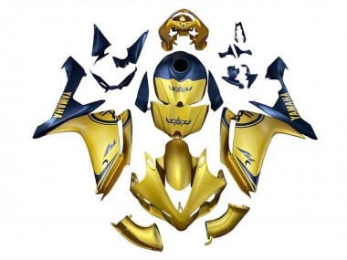 Carénages Moto Yamaha YZF 1000 R1 2007-2008 - Or Bleu Vendre