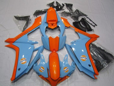 Carénages Moto Yamaha YZF 1000 R1 2007-2008 - Bleu Clair Orange Gulf Vendre