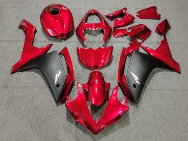 Carénages Moto Yamaha YZF 1000 R1 2007-2008 - Rouge Noir Mat Vendre