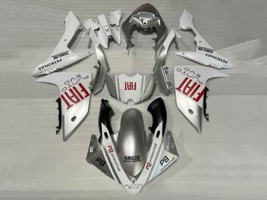 Carénages Moto Yamaha YZF 1000 R1 2007-2008 - Argent Blanc Rouge Fiat Vendre