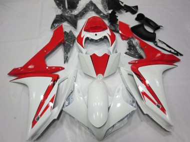 Carénage Moto Yamaha YZF 1000 R1 2007-2008 - Blanc Rouge Vendre