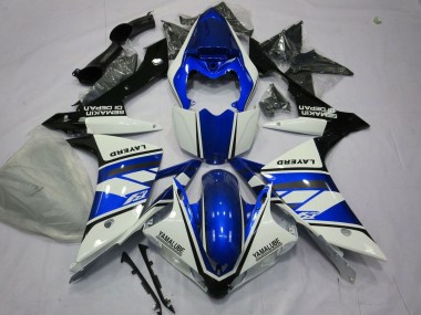 Carénages Moto Yamaha YZF 1000 R1 2007-2008 - Blanc Bleu Noir Layerd Vendre