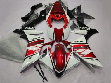 Carénages Moto Yamaha YZF 1000 R1 2007-2008 - Blanc Rouge Noir Layerd Vendre
