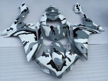 Carénages Moto Yamaha YZF 1000 R1 2007-2008 - Blanc Gris Noir Camouflage Vendre