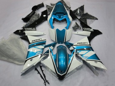 Carénages Moto Yamaha YZF 1000 R1 2007-2008 - Blanc Bleu Clair Noir Layerd Vendre