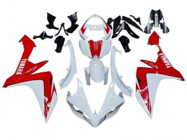 Carénages Moto Yamaha YZF 1000 R1 2007-2008 - Blanc Rouge Vendre