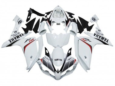 Carénages Moto Yamaha YZF 1000 R1 2007-2008 - Blanc Rouge Noir Bande M1 Vendre