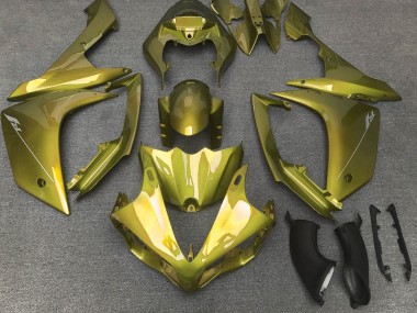 Carénages Moto Yamaha YZF 1000 R1 2007-2008 - Jaune Olive Vendre