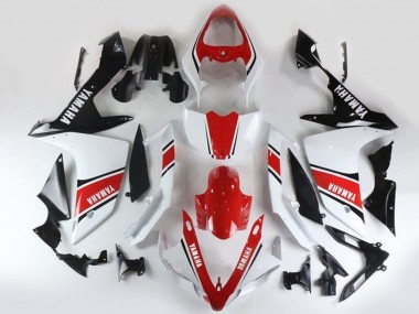 Carénages Moto Yamaha YZF 1000 R1 2007-2008 - Blanc Rouge Noir Bande Vendre