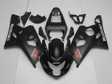 Carénages Moto Suzuki GSXR 600 / GSXR 750 2004-2005 - Noir Mat Rouge Blanc Vendre