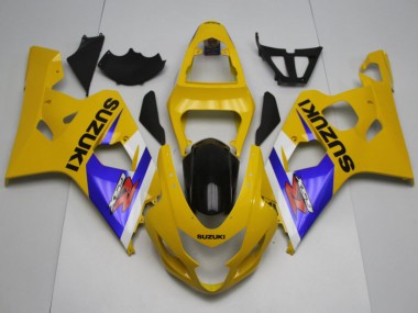 Carénages Moto Suzuki GSXR 600 / GSXR 750 2004-2005 - Jaune Blanc Bleu Noir Vendre