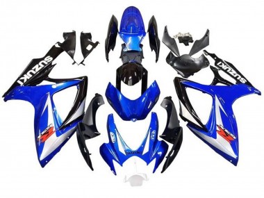 Carénages Moto Suzuki GSXR 600 / GSXR 750 2006-2007 - Bleu Blanc Noir Rouge Vendre