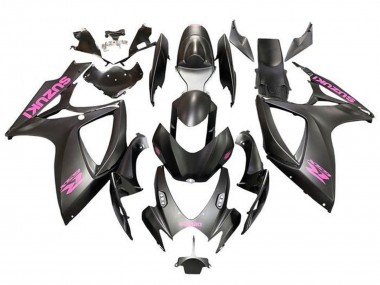 Carénages Moto Suzuki GSXR 600 / GSXR 750 2006-2007 - Noir Mat Rose Vendre