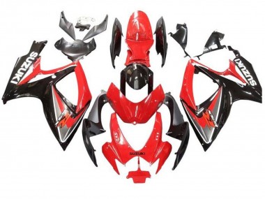 Carénages Moto Suzuki GSXR 600 / GSXR 750 2006-2007 - Rouge Gris Noir Brillant Vendre