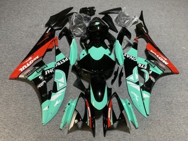 Carénages Moto Yamaha YZF R6 2006-2007 - Vert Clair Rouge Noir Petronas Motul Vendre
