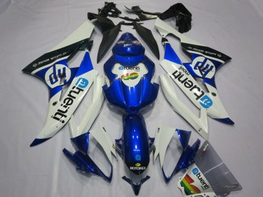 Carénages Moto Yamaha YZF R6 2006-2007 - Blanc Bleu Noir Vendre