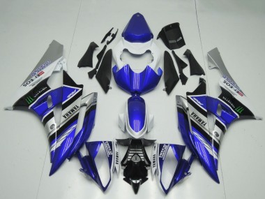 Carénages Moto Yamaha YZF R6 2006-2007 - Blanc Bleu Argent Noir ENEOS Monstre Vendre