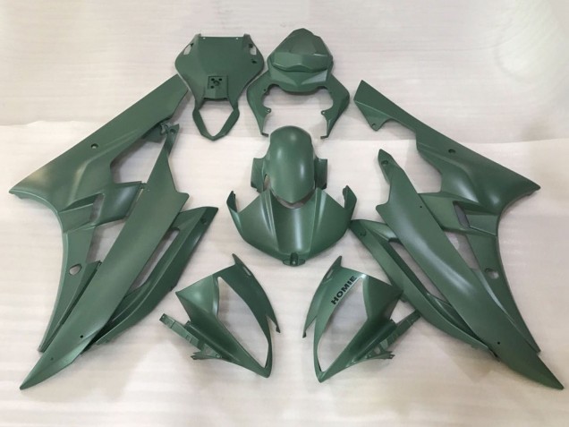 Carénages Moto Yamaha YZF R6 2006-2007 - Vert Armée