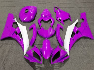 Carénages Moto Yamaha YZF R6 2006-2007 - Violet Blanc Vendre