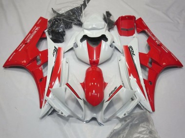 Carénages Moto Yamaha YZF R6 2006-2007 - Blanc Rouge Motul Michelin Vendre