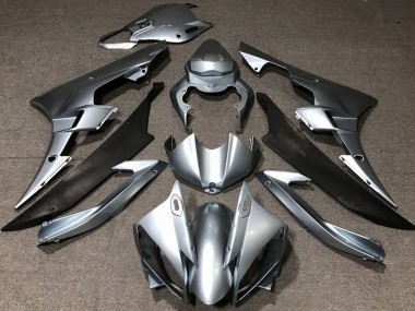 Carénages Moto Yamaha YZF R6 2006-2007 - Argent Noir Mat Vendre