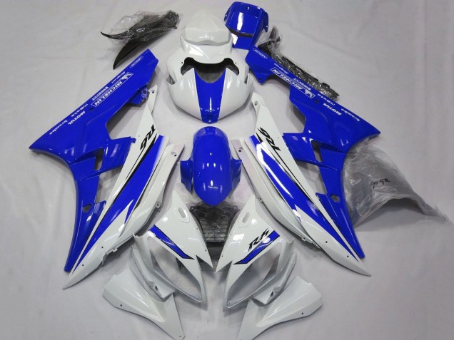 Carénages Moto Yamaha YZF R6 2006-2007 - Blanc Bleu Motul Michelin