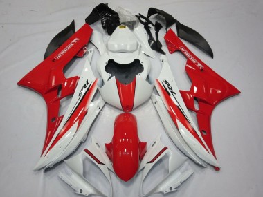 Carénages Moto Yamaha YZF R6 2006-2007 - Blanc Rouge Vendre